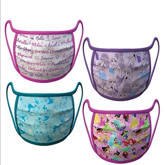 Disney Other - Disney Parks Face Masks Princess & Frozen Youth Sm